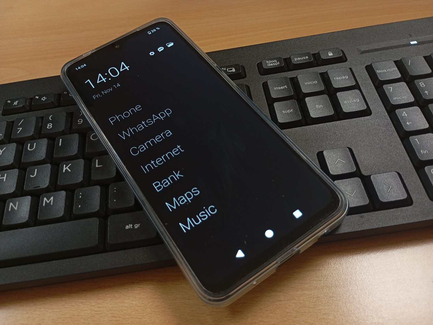 fotografía de un focusphone en una oficina